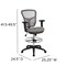 Flash Furniture Gray Draft Chair, Black Frame HL-0001-1CBLACK-LTGY-GG - alternate 8